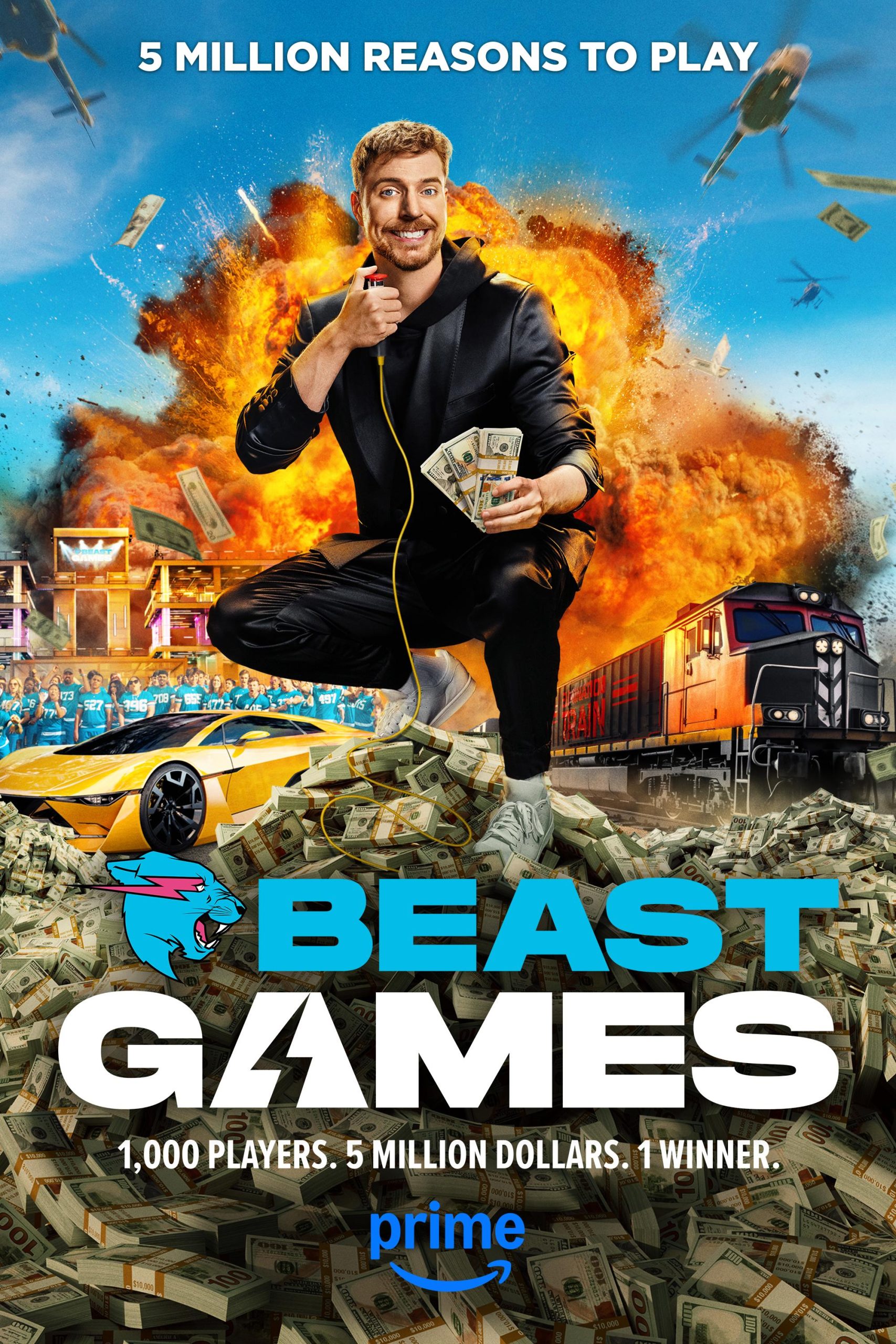 Beast Games (Season 1) WEB-DL [Hindi (ORG 2.0) & English] 1080p 720p & 480p [x264/ESub] | PrimeVideo Series